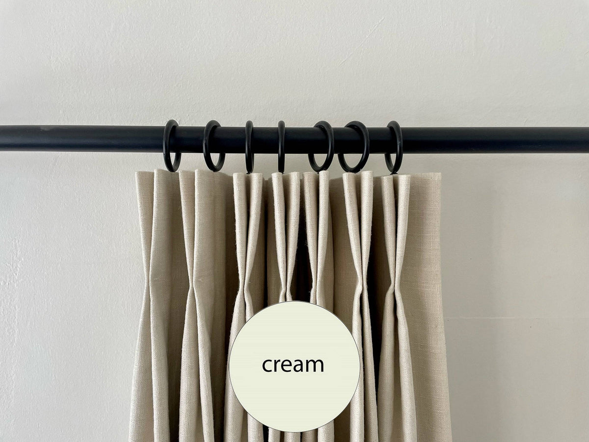 Solid Linen Pleated Panel - A linen panel with a pinch pleat.Many sizes ...