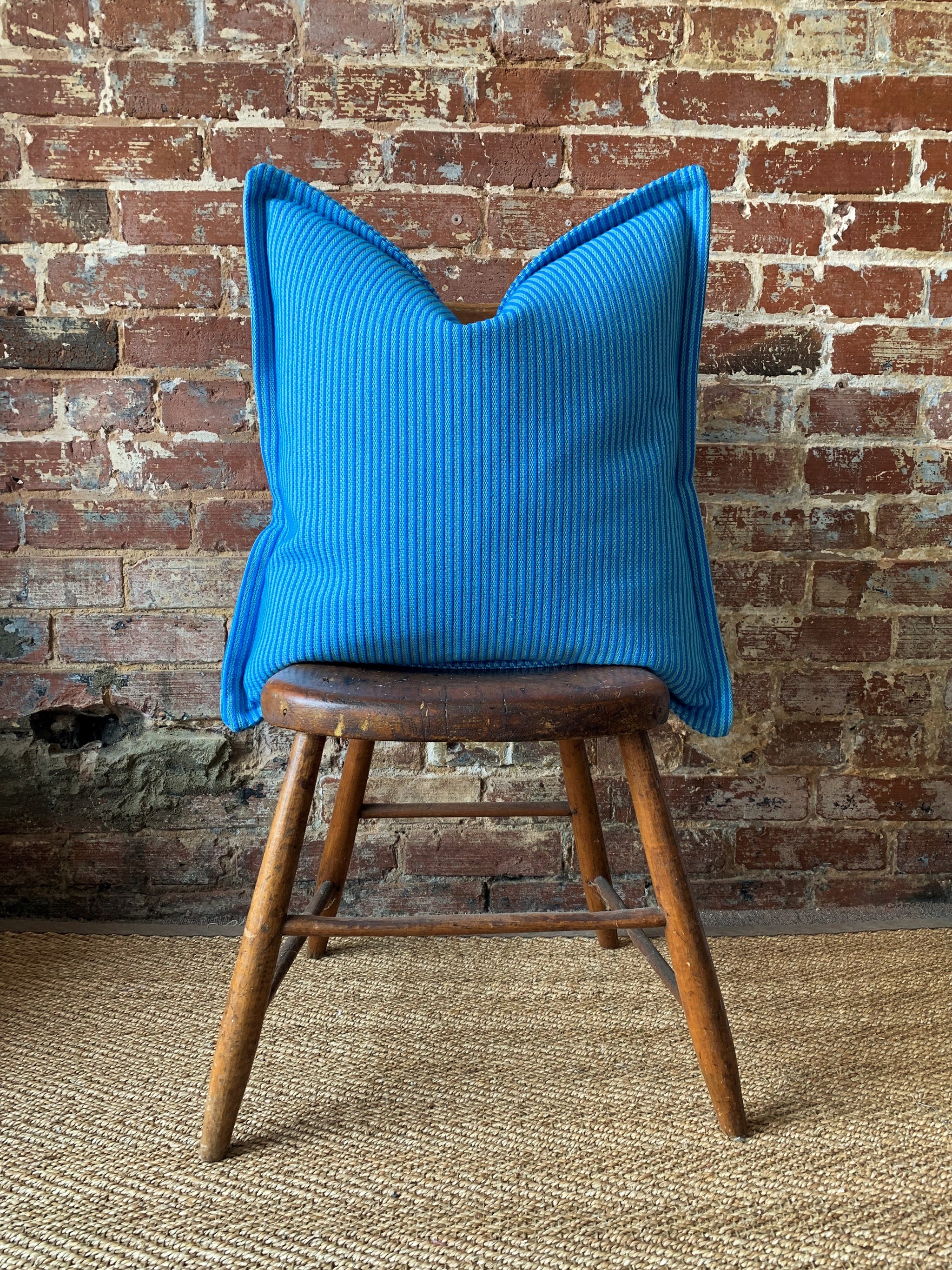 Charleston in Blue / 20x20 Textured Sofa Pillow Cover – Martha & Ash