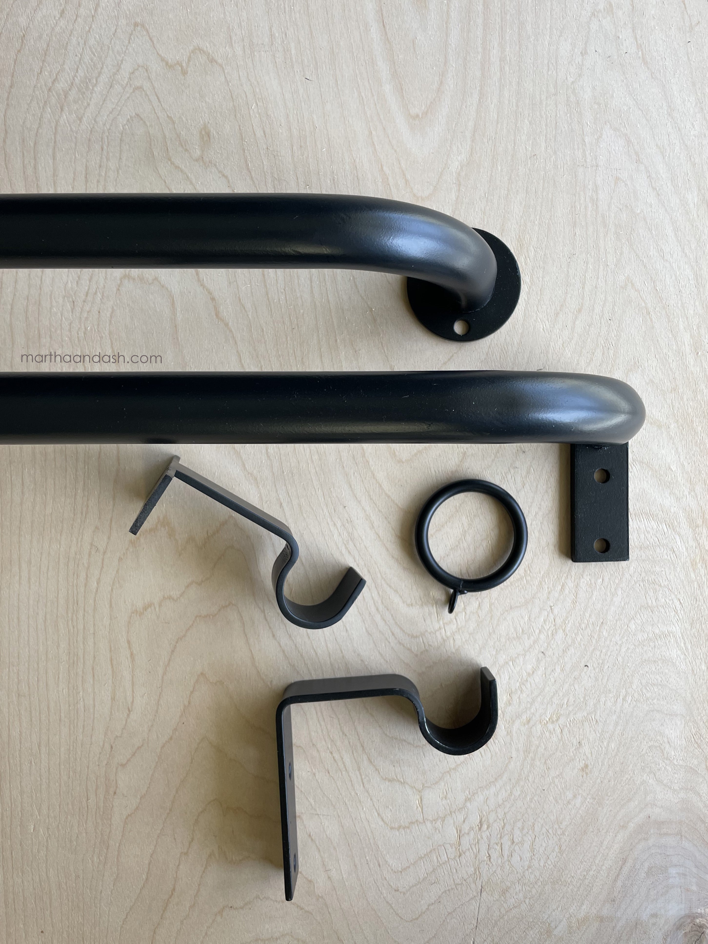 French Curved Dry Hardware Dark