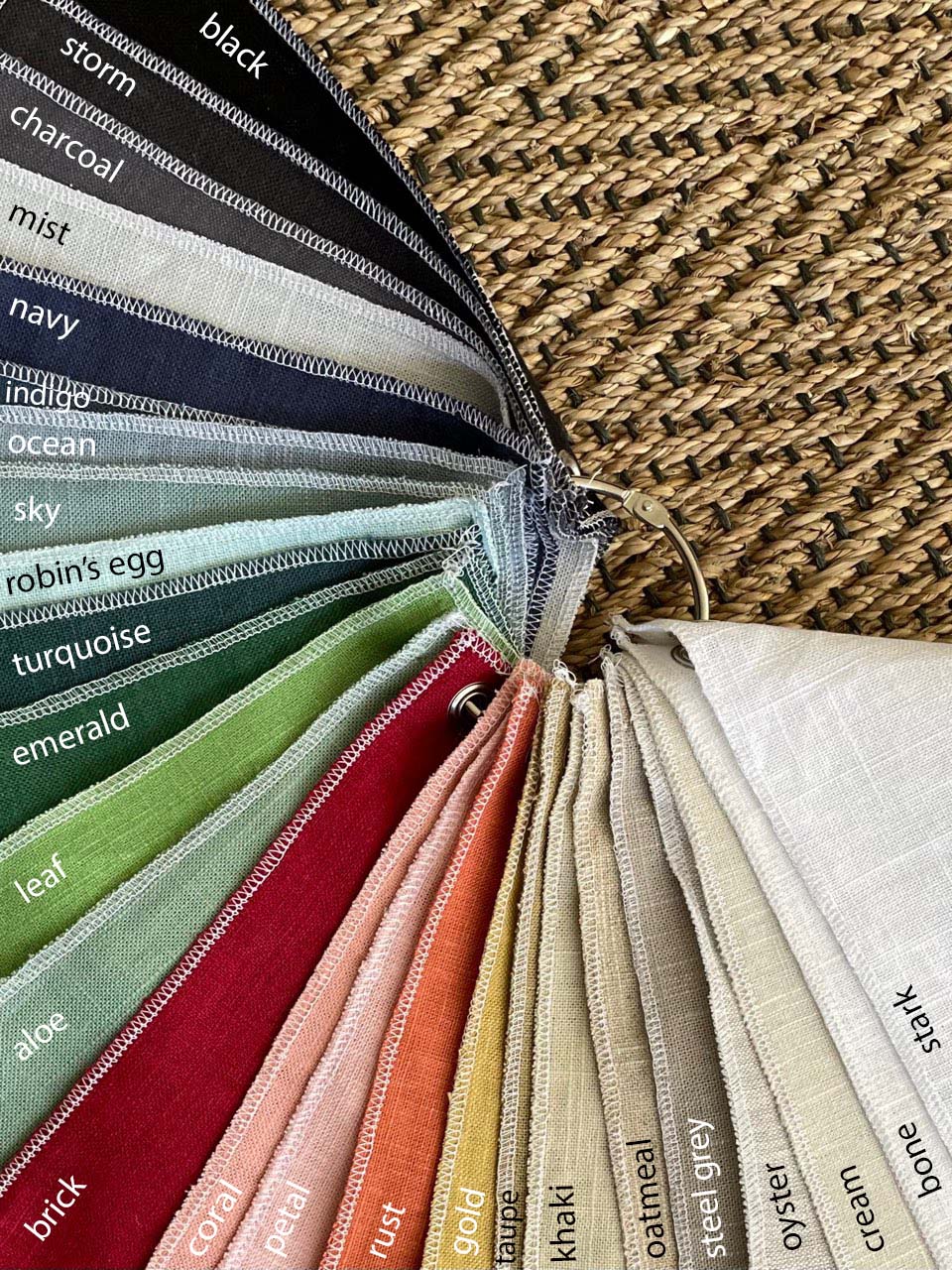Banded Drapery Panel- a classic linen drape with band detail – Martha ...